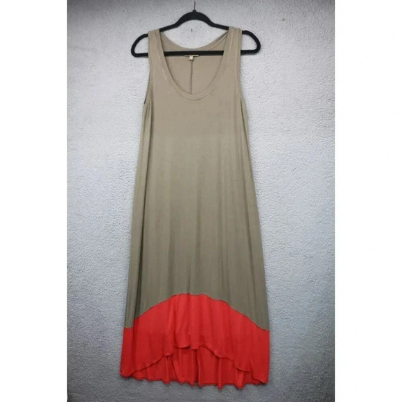 Lilla P Sleeveless High Lo Maxi Dress-Size Medium-Lagenlook-Very Soft - Picture 1 of 5